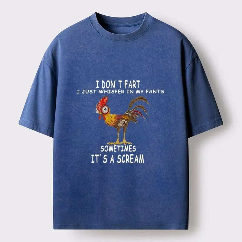funny rooster fart meme t-shirt