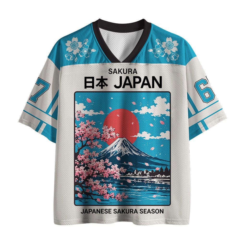 Japanese Sakura Mesh Jersey for Anime Convention