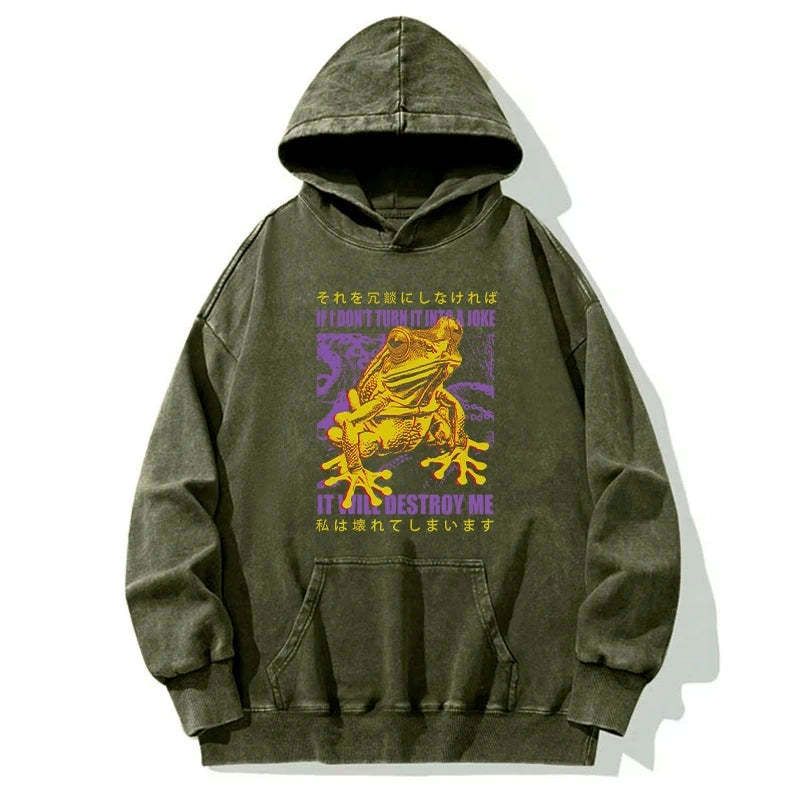 Kyoto-Lion Washed Hoodie Best Seller