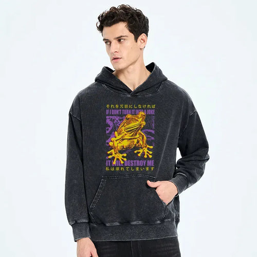 Kyoto-Lion Washed Hoodie Best Seller