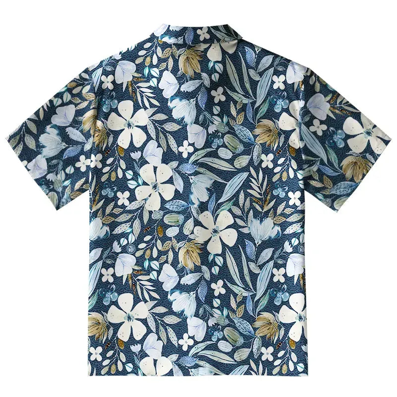 Colorful Japanese Aloha Shirt for Vacation