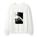 Cat Waffle Sweatshirt Gift Idea for Her