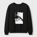 Cat Waffle Sweatshirt Gift Idea for Her