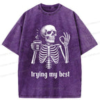 Trendy Japanese Skull Shirt