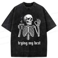 Trendy Japanese Skull Shirt