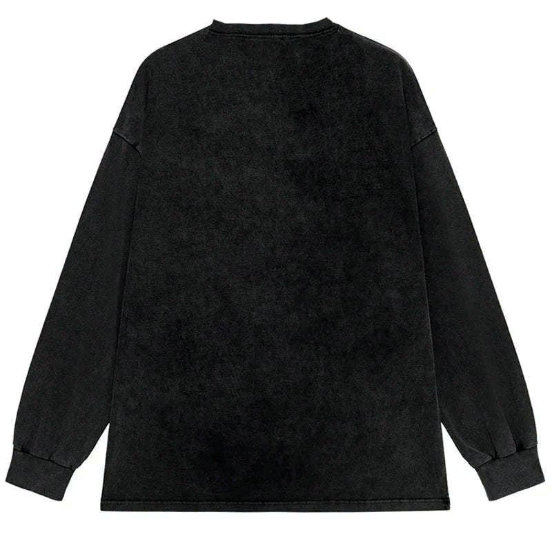 unisex japanese streetwear long sleeve tee