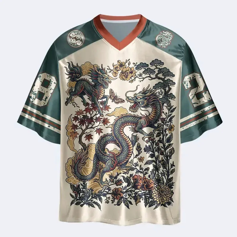 Japanese Vintage Dragon Jersey with Free Shipping