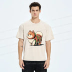 Japanese Washed T-Shirt for Daily Wear