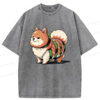 Japanese Washed T-Shirt for Daily Wear