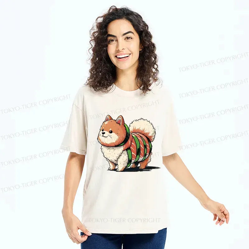 Japanese Washed T-Shirt for Daily Wear