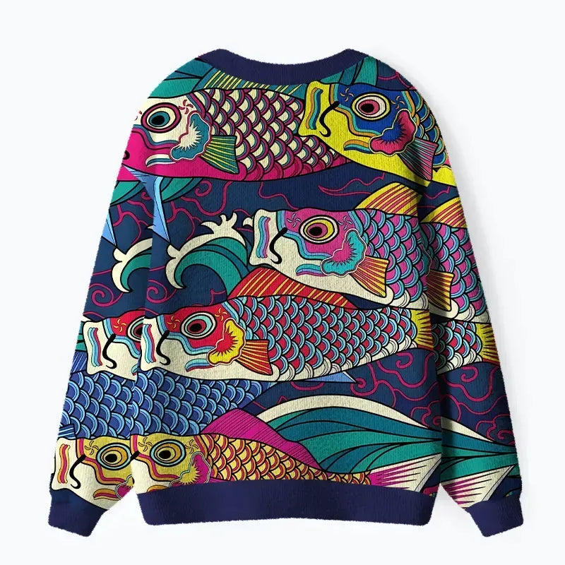 Kyoto-Lion Unisex Cardigan for Daily Wear