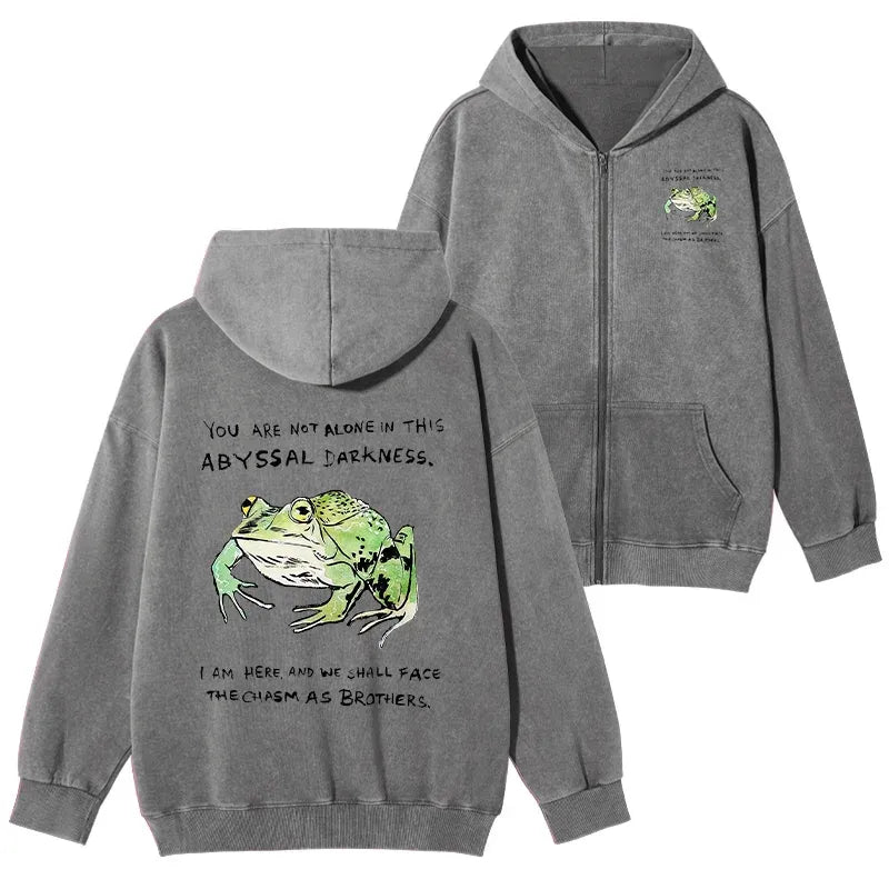 japanese frog zip hoodie for men