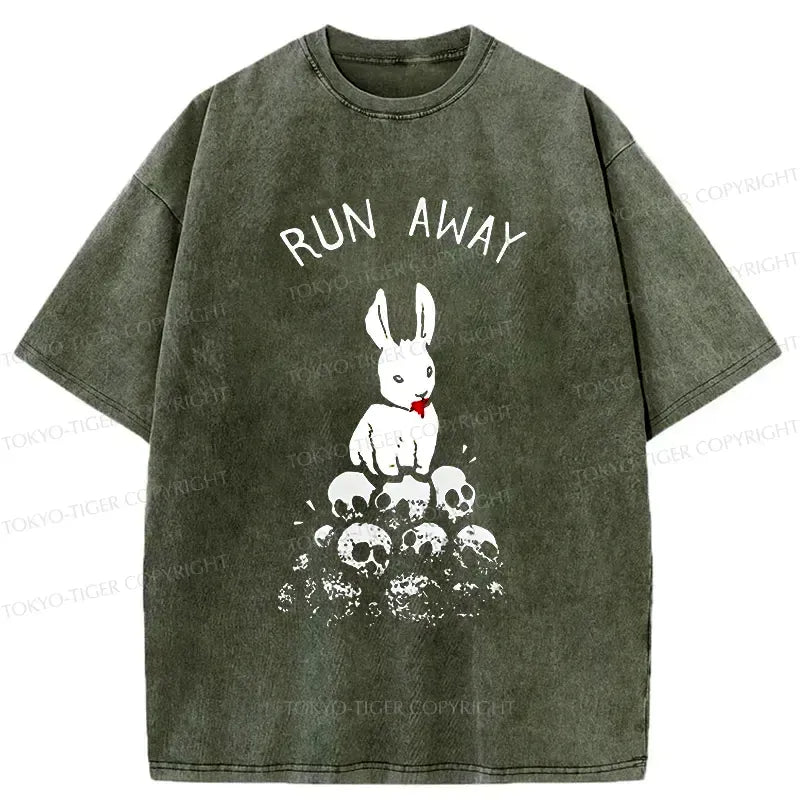 japanese rabbit t shirt for streetwear