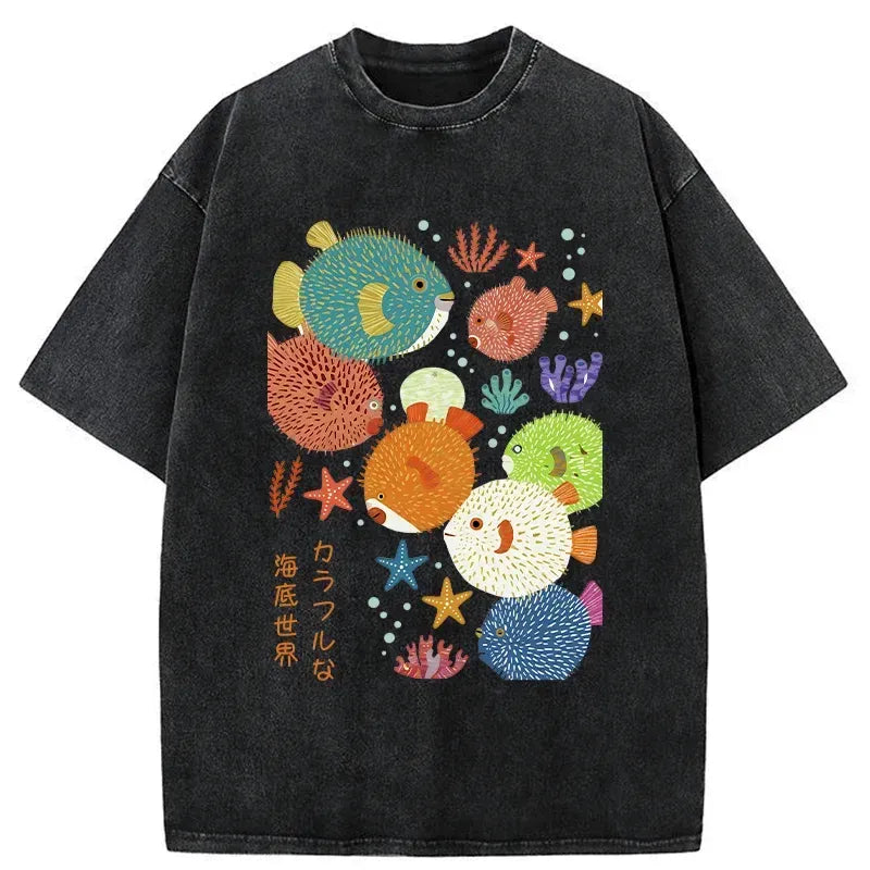 Kanji Fish T-Shirt Trendy Gift for Him