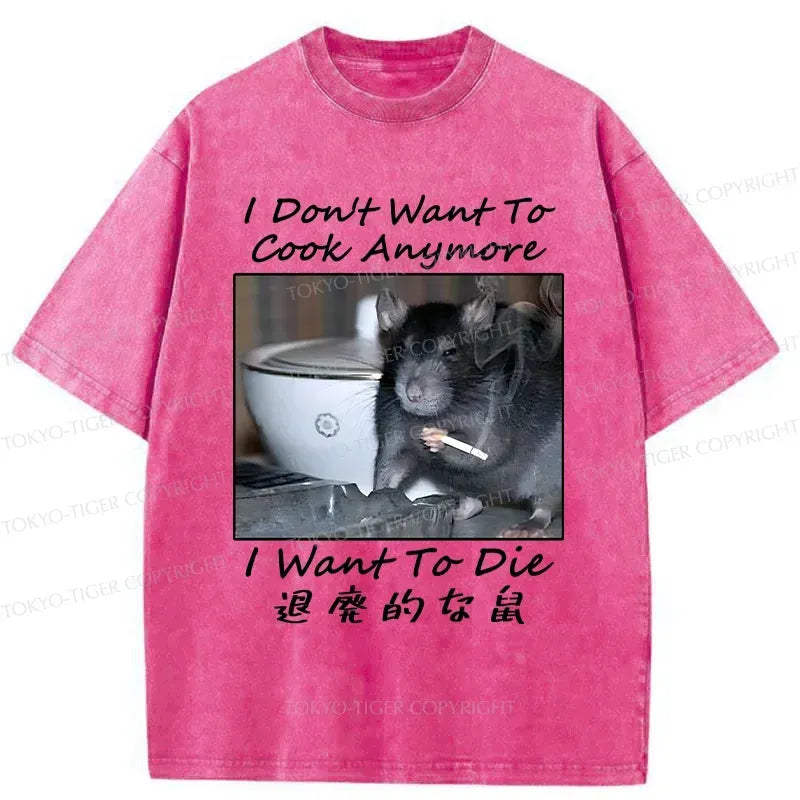 Kyoto-Lion Decadent Mouse Washed T-Shirt