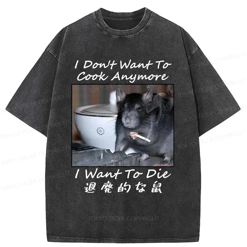 Kyoto-Lion Decadent Mouse Washed T-Shirt