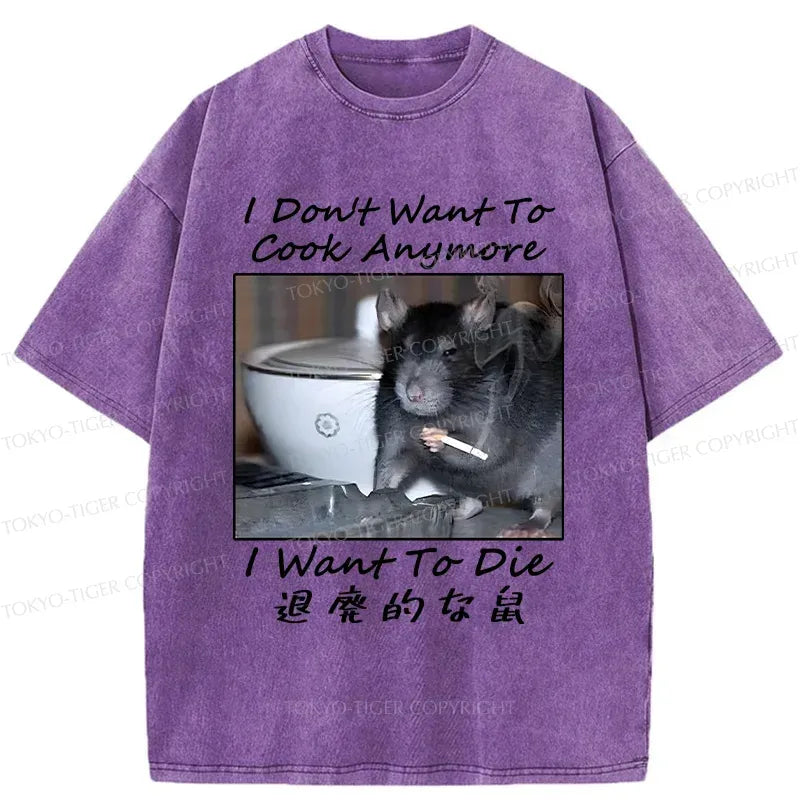 Kyoto-Lion Decadent Mouse Washed T-Shirt