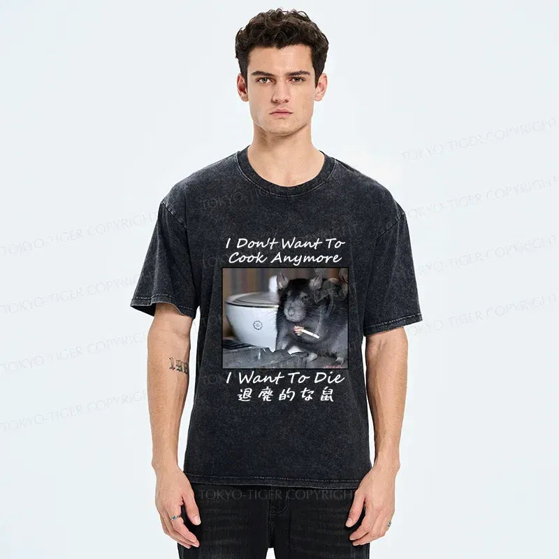 Japanese washed t-shirt for daily wear