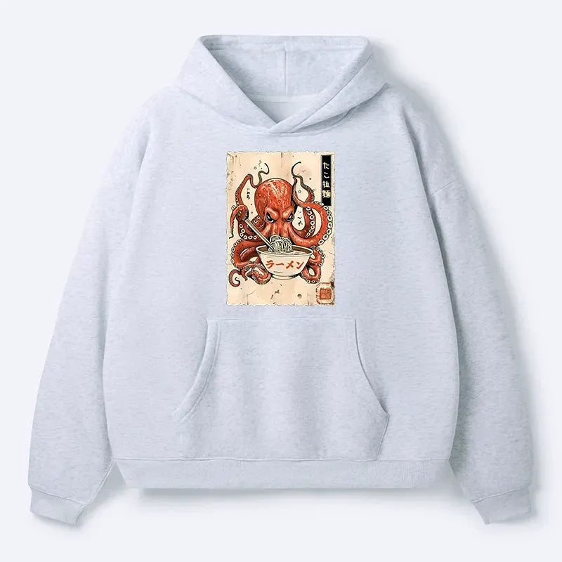 trending octopus ramen hoodie unisex
