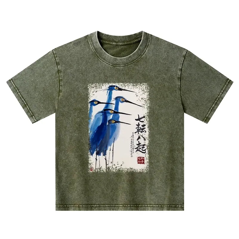 Kyoto lion kids t-shirt for vacation