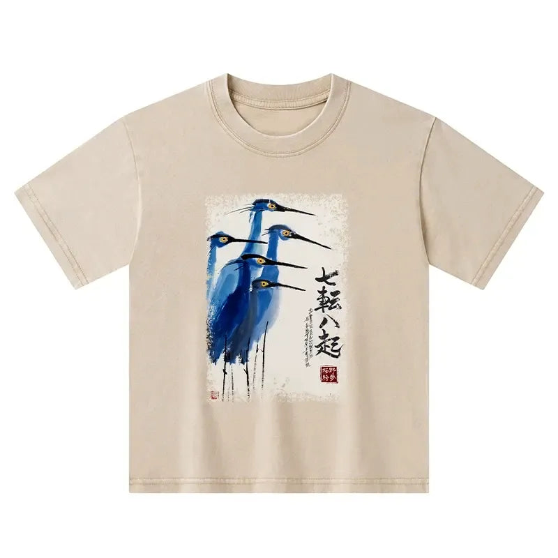 Kyoto lion kids t-shirt for vacation