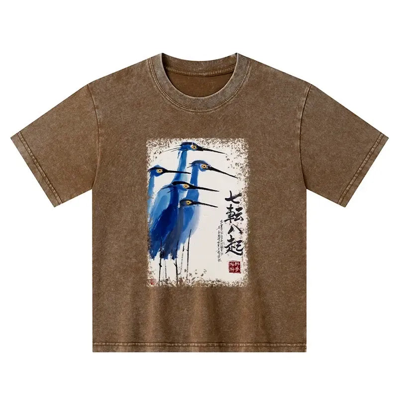 Kyoto lion kids t-shirt for vacation