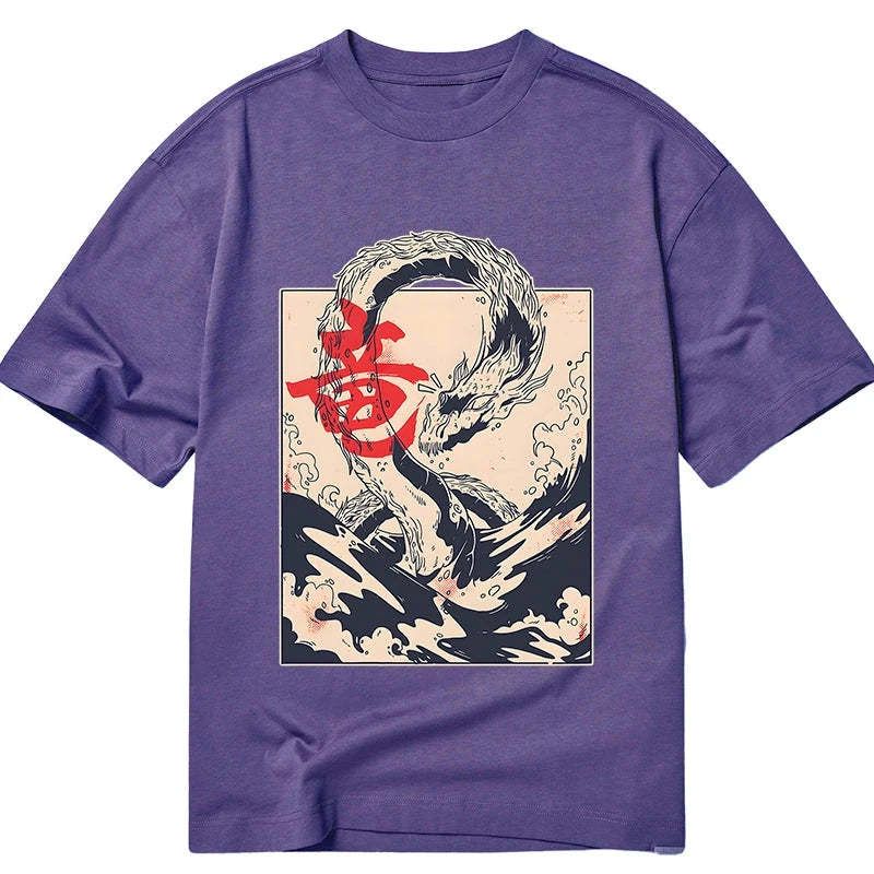 Japanese Sea Dragon Classic T-Shirt for Daily Wear
