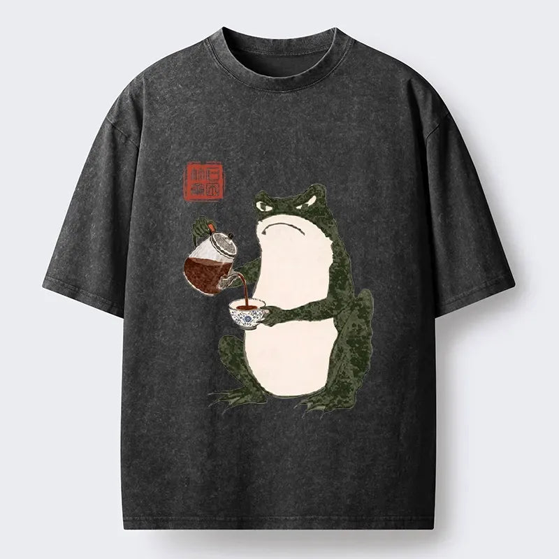 Serious Frog Japanese T-Shirt Trending