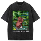 kyoto lion ukiyo-e artwork tee