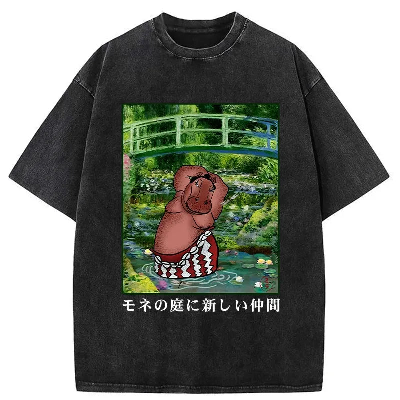 kyoto lion ukiyo-e artwork tee