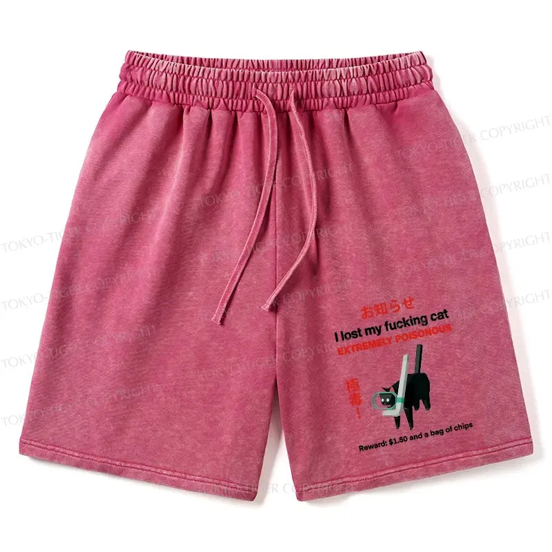 Vintage Kyoto Lion Cat Shorts Free Shipping