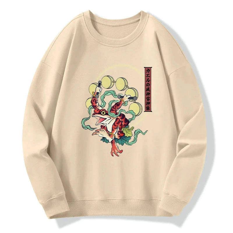 kyoto lion frog monster sweatshirt