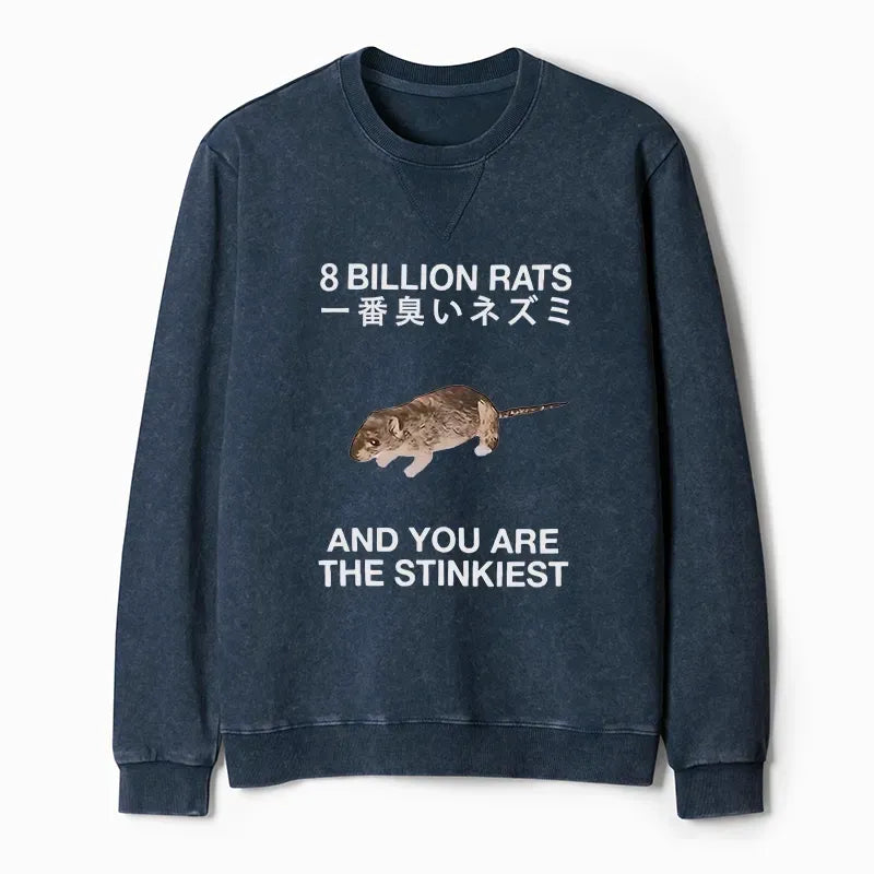 Kyoto-Lion World's Stinkiest Rat Washed Terry Sweatshirt