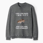 Vintage rat unisex sweatshirt gift idea