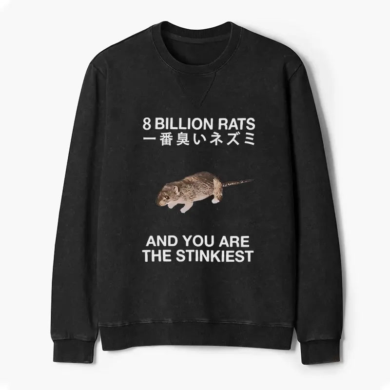 Kyoto-Lion World's Stinkiest Rat Washed Terry Sweatshirt