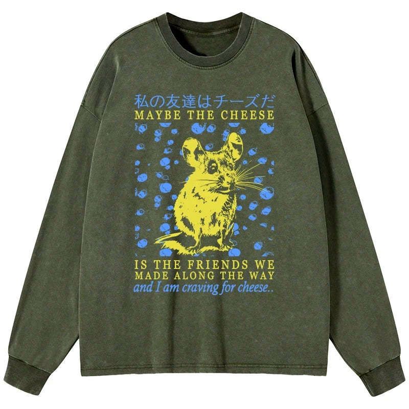 Kyoto Lion washed long sleeve t-shirt