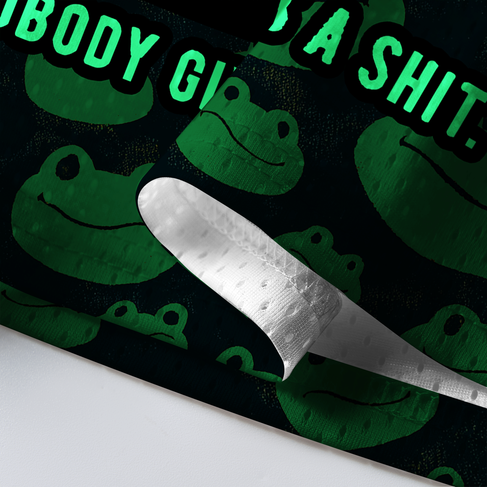 Kyoto-Lion 'Nobody Gives A...' Neon Frog Mesh Jersey