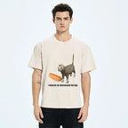 Japanese vintage washed t-shirt for daily wear