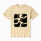 Kyoto-Lion Cats Are Watching You Cotton Blend T-Shirt