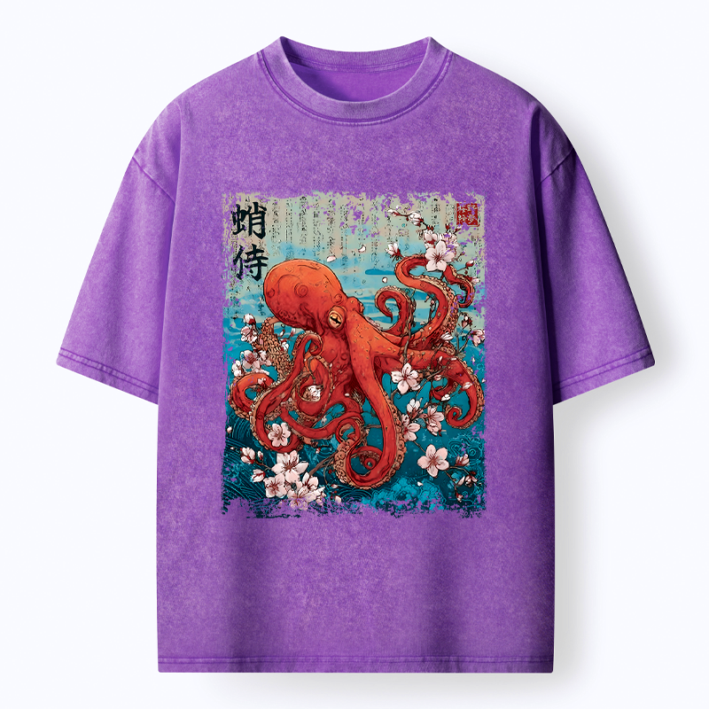 Vintage Eight-Armed Samurai Tee Daily Wear