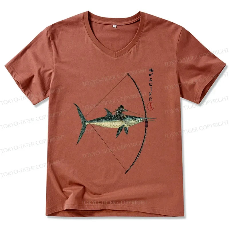 Kyoto-Lion I Am Speed V-Neck Classic T-Shirt