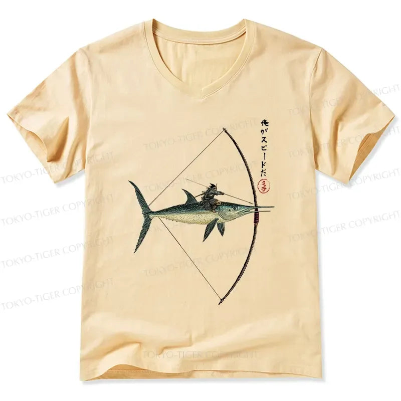 Kyoto-Lion I Am Speed V-Neck Classic T-Shirt