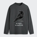 japanese crow long sleeve t-shirt