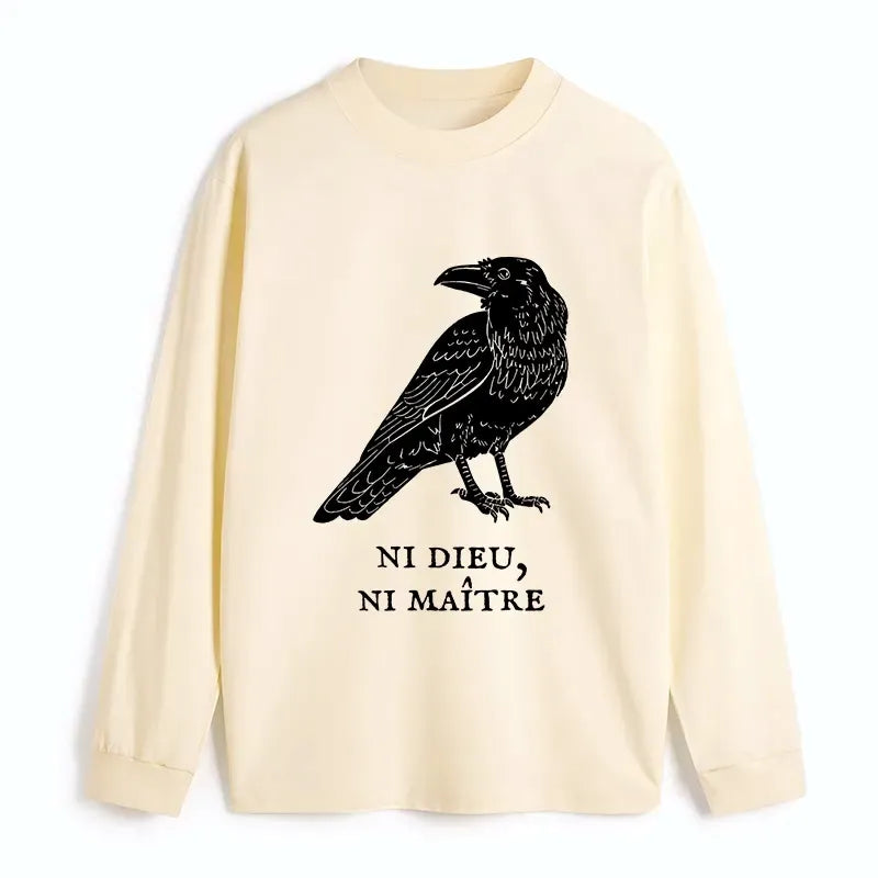 Kyoto-Lion Crow Have A Strong Sense Of Self Classic Long Sleeve T-Shirt