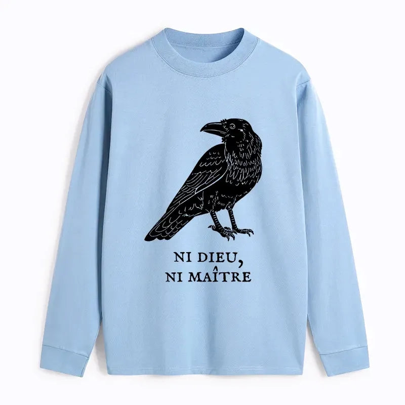 Kyoto-Lion Crow Have A Strong Sense Of Self Classic Long Sleeve T-Shirt
