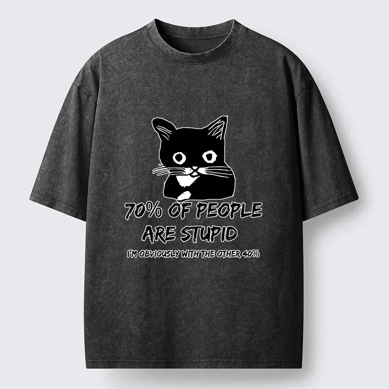 funny washed t-shirt for everyday wear