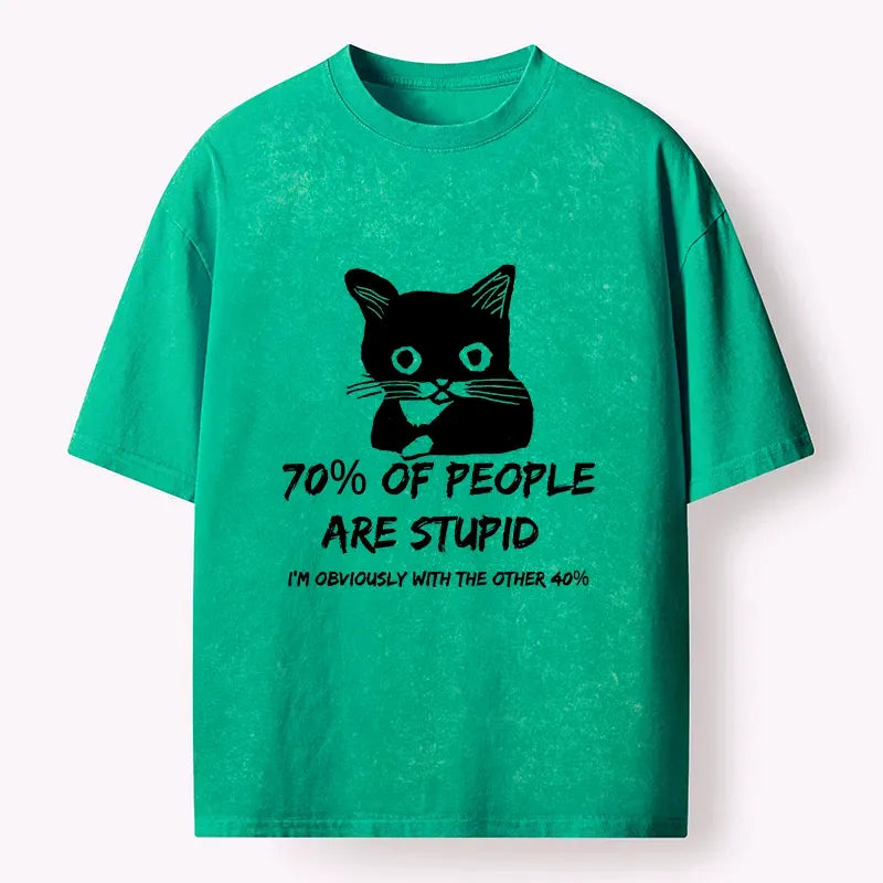 funny washed t-shirt for everyday wear