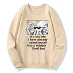 Kyoto-Lion Octopus Meme I Disappeared Completely Classic Sweatshirt