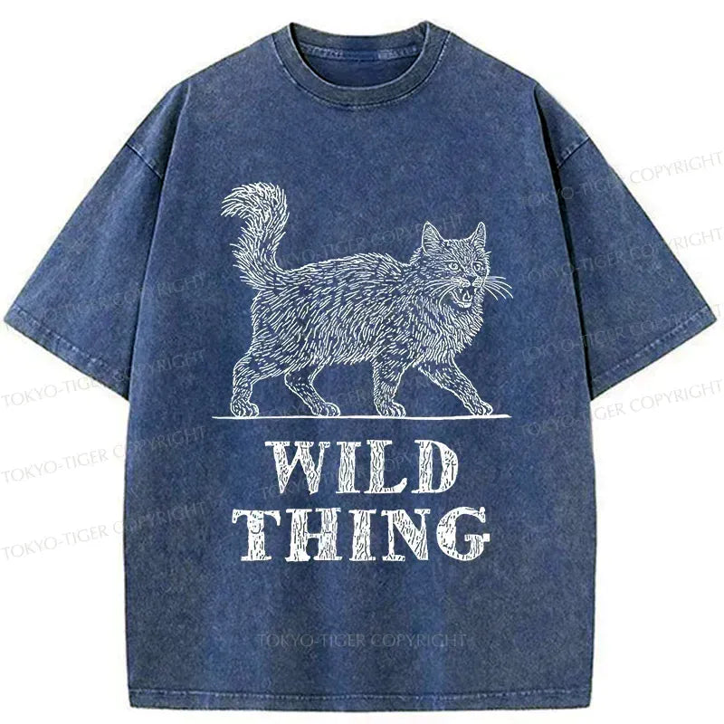 Japanese Wild Cat Washed T-Shirt