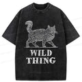 Kyoto Lion Vintage Cat T-Shirt